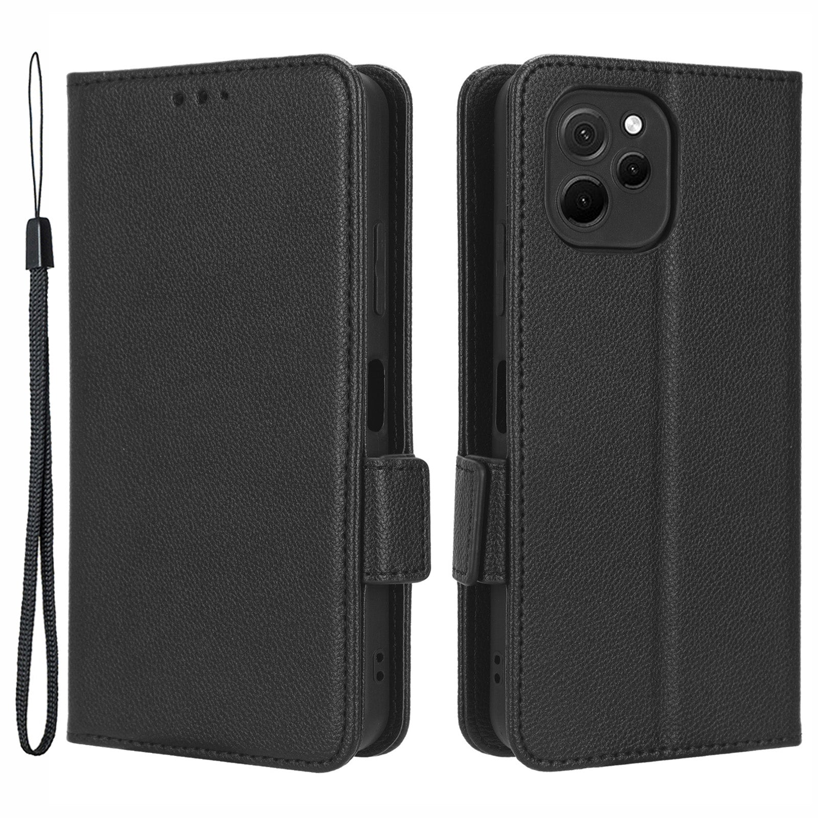 PU Leather Smartphone Case For Huawei nova Y61 4G Enjoy 50z 4G Dual Magnetic Clasp Litchi Texture Flip Wallet Stand Scratch-resistant Phone Cover PU Leather Smartphone Case For Huawei nova Y61 4G Enjoy 50z 4G Dual Magnetic Clasp Litchi Texture Flip Wallet Stand Scratch-resistant Phone Cover
